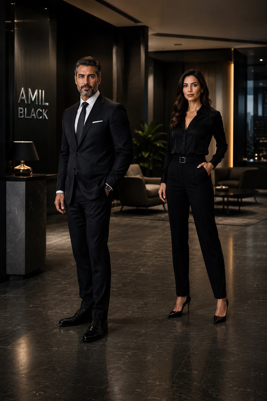 Consultores em ambiente premium representando o plano Amil Black